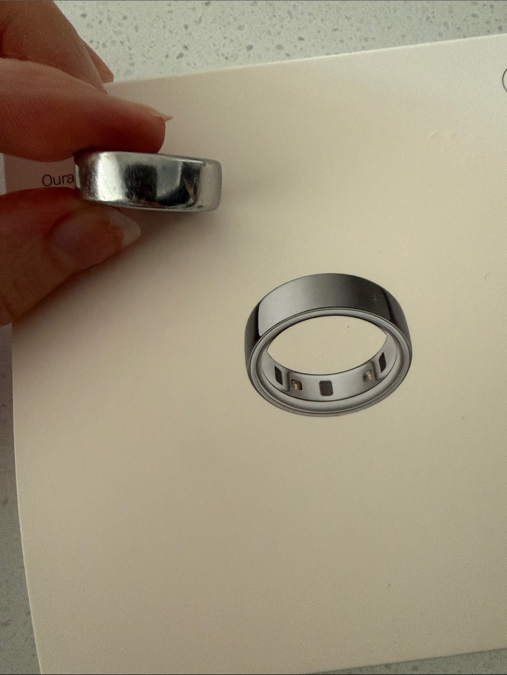 Oura Silver Polished Smart Ring